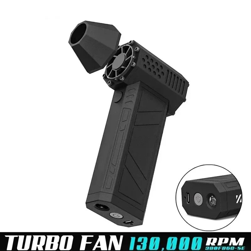 X3 Violent Blower Fan 3nd Turbo Blower Fan Jetfan Strong Fans Handheld 130000 RPM Wind Speed 52m/s With LED Lighting