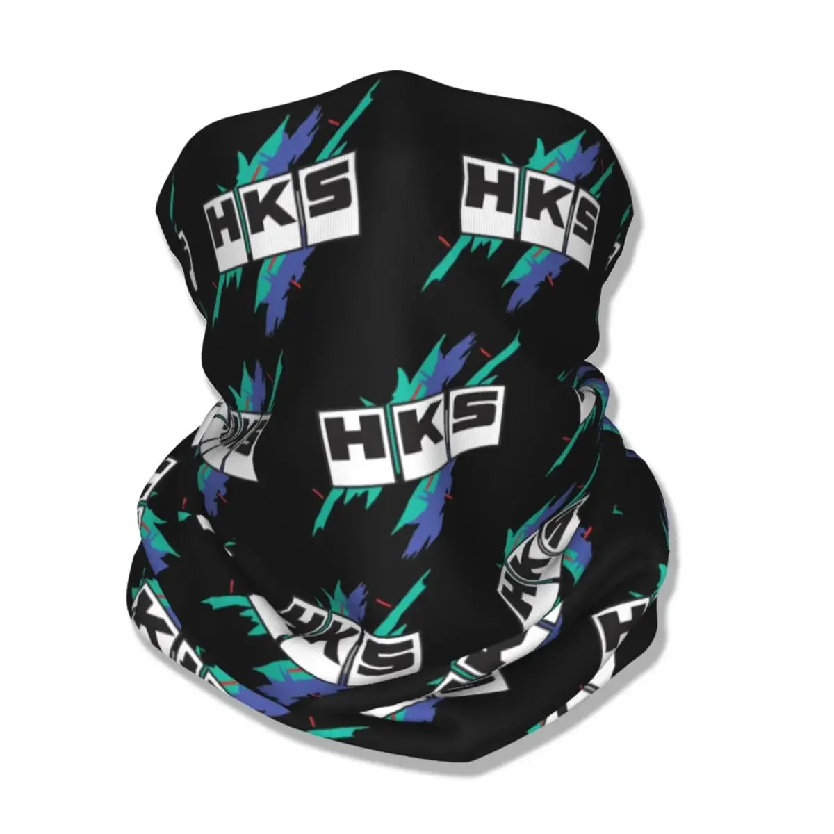 HKS Race Bandana Neck Gaiter Printed R32 GT-R Wrap Scarf Warm Balaclava Outdoor Sports Unisex Adult Winter