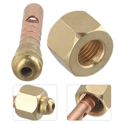 10mm Power/gas Connector 8mm Torch WP-26 Welding Brass Material Cable Connector M16*1.5MM Nut Power TIG Durable