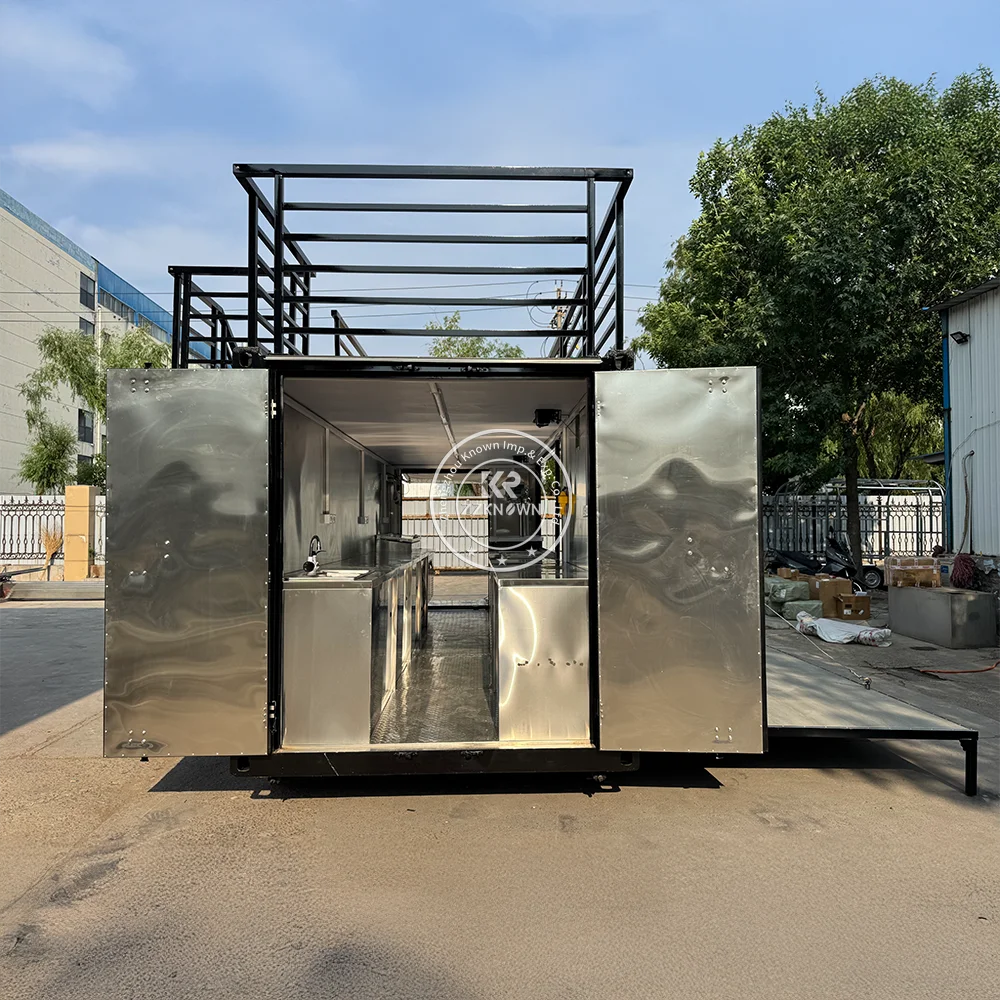 Prefabricate Steel Restaurant Container Portable Shipping Container Kiosk Commercial Container Shop Restaurant For Sale