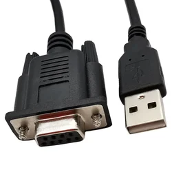1.8M 6FT High Quality USB Male To DB9 RS232 COM Female Cable Adapter Converter Supports Win 7 8 10 Pro System