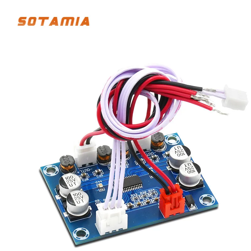 SOTAMIA Audio Amplifier Board 30Wx2 Two Channel Digital Power Amplifier Home Audio Amp DC12-24V Home Sound Theatre DIY