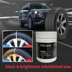 Car Tire Gloss Maintenance Agent Car Wax Tire Coating Paste Polish Shiny Tires Tyre Polish Cleaner Auto Care Re-black Shine