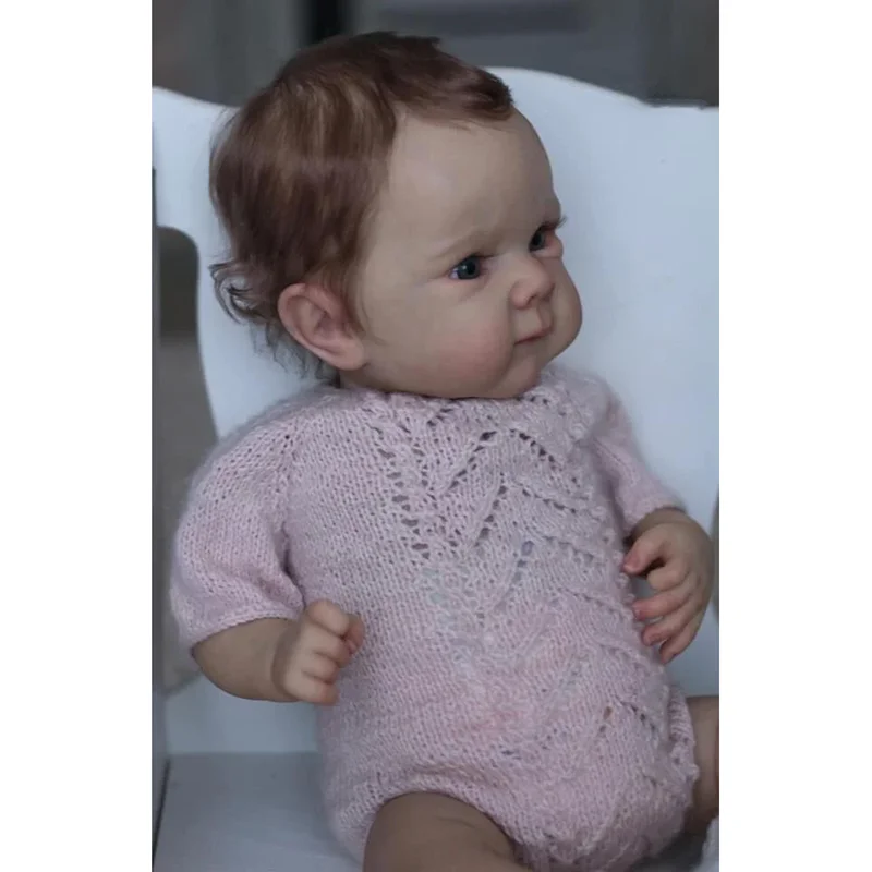 48cm Full Body Newborn Baby Doll Bettie Lifelike Reborn Baby Multiple Layers Painting 3D Skin with Visible Veins