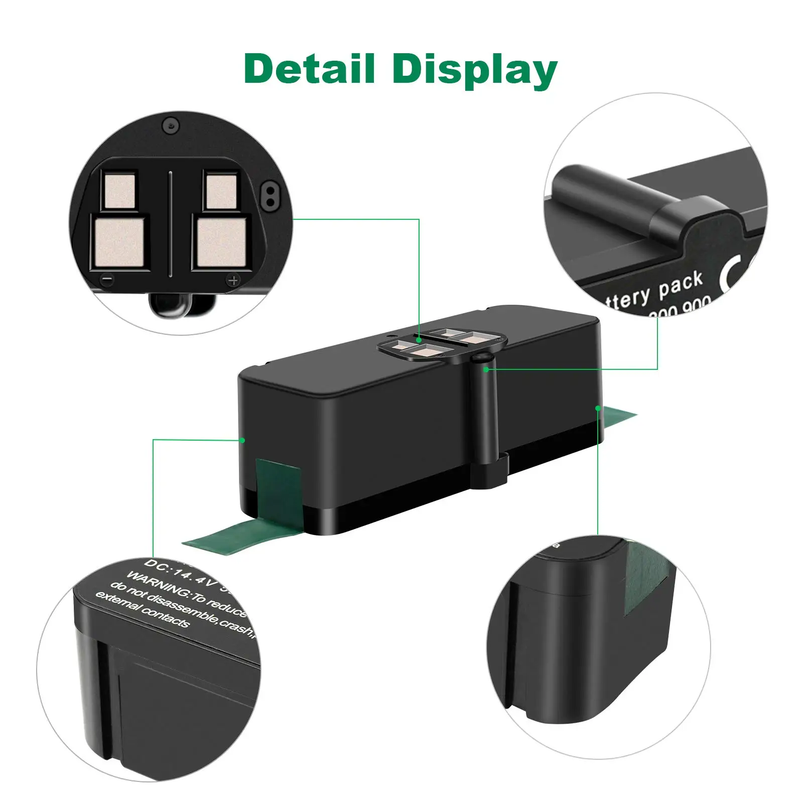 Для пылесоса iRobot Roomba 500, 6400 мА/ч, 14,4 В, 5000 мА/ч, батарея 600, 700, 800, 620 серии, для iRobot roomba 650, 770, 780, 580