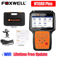 Foxwell NT680 Plus Wifi Foxwell Obd2 Scanner Car All Systems Diagnostic Tool Support Oil Light/Service Reset+EPB PK NT680 Pro
