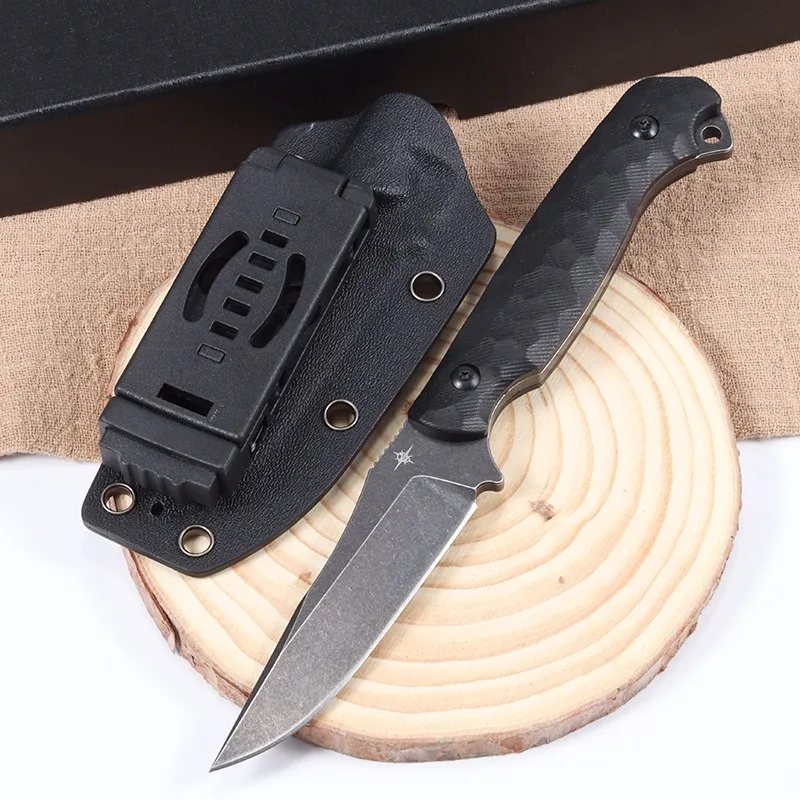 

TOOR outdoor knife, wilderness survival sharp straight knife, self-defense portable knife