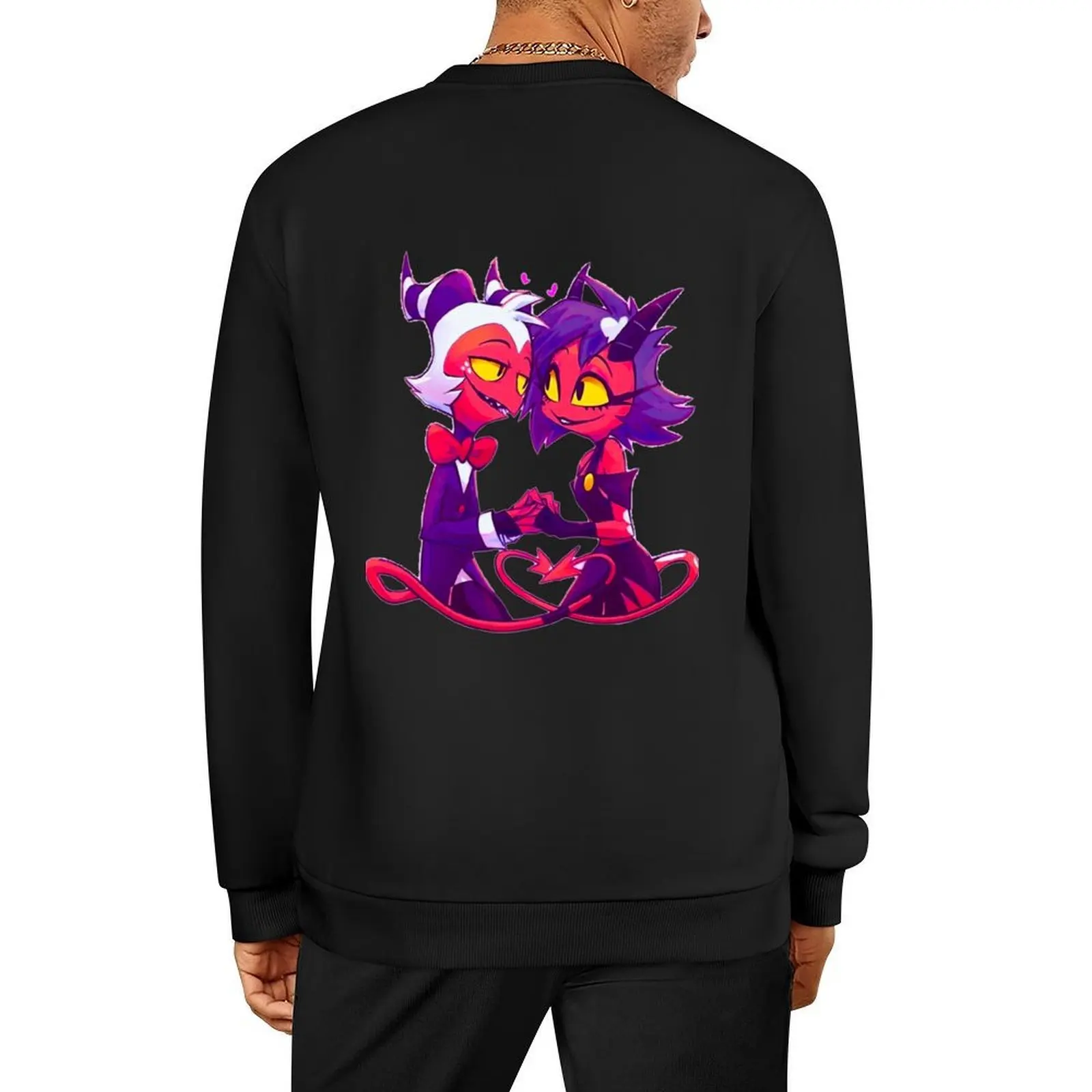 

Helluva Boss Millie and Moxxie Pullover autumn jacket men autumn new products men's clothes clothes for men sweatshirt men