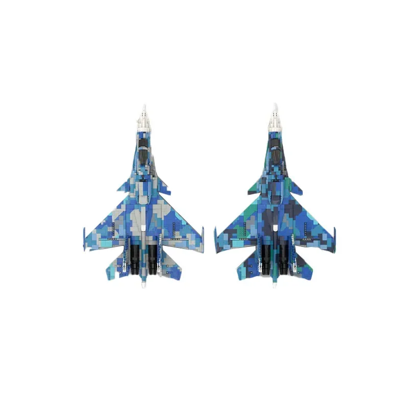 Flying Genic Leship MOC-190117 Avion SU-33D - 1:34 Échelle Nuit de construction Jouet Modèle 1973Pcs DIY Cadeau de Noël pour les enfants