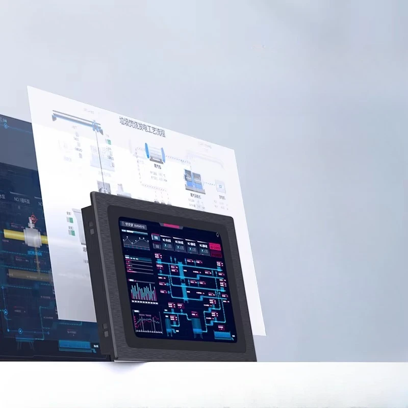 4G industrial touch all-in-one machine PLC data acquisition gateway edge computing nodered programming remote operation and
