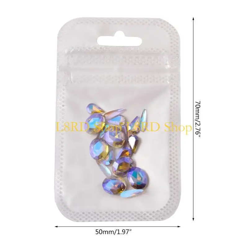 L8rd jóias unhas luxo arte do prego studs brilhante diamante gemas pacote para decorações unhas anéis