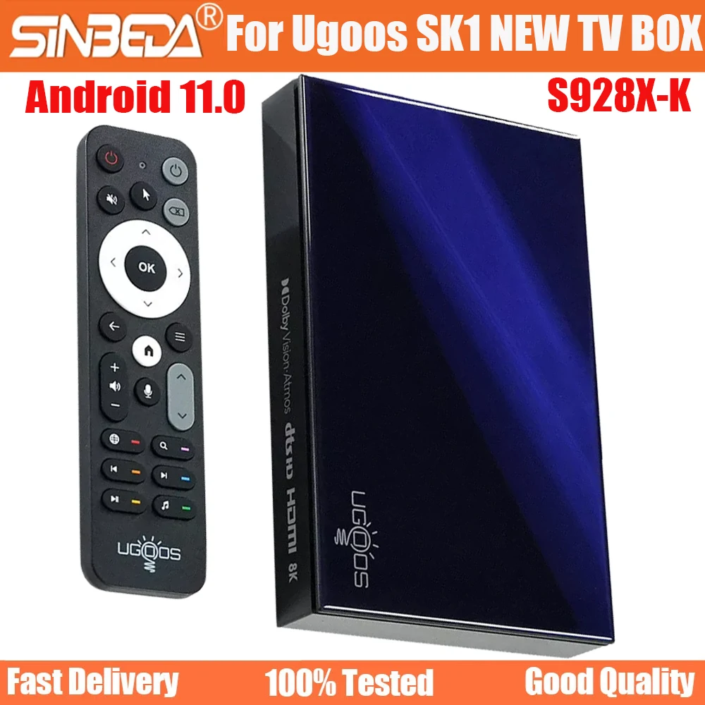 

Ugoos SK1 s928x-k Smart TV Box Android11.0 Amlogick 8GB 128GB Wifi6 BT5.2 TV Box 1000M Dolby Widevine L1 DTS Support Set Top Box