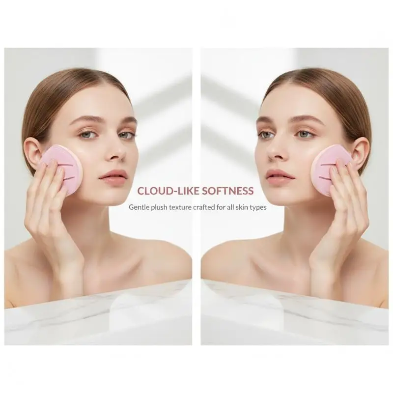 Marshmallow Soft Powder Puff 1Pc Air Cushion Makeup Sponge Dry Wet Dual Use for Daily Face Cosmetic Application