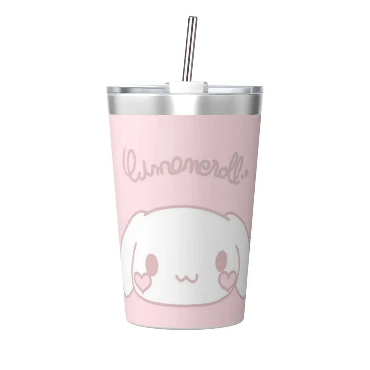 

Sanrio Kawaii Cinnamoroll Tumbler 12oz нержавеющая сталь двойная стенка вакуумная Изолированная кружка с соломинкой Для холодной и горячей