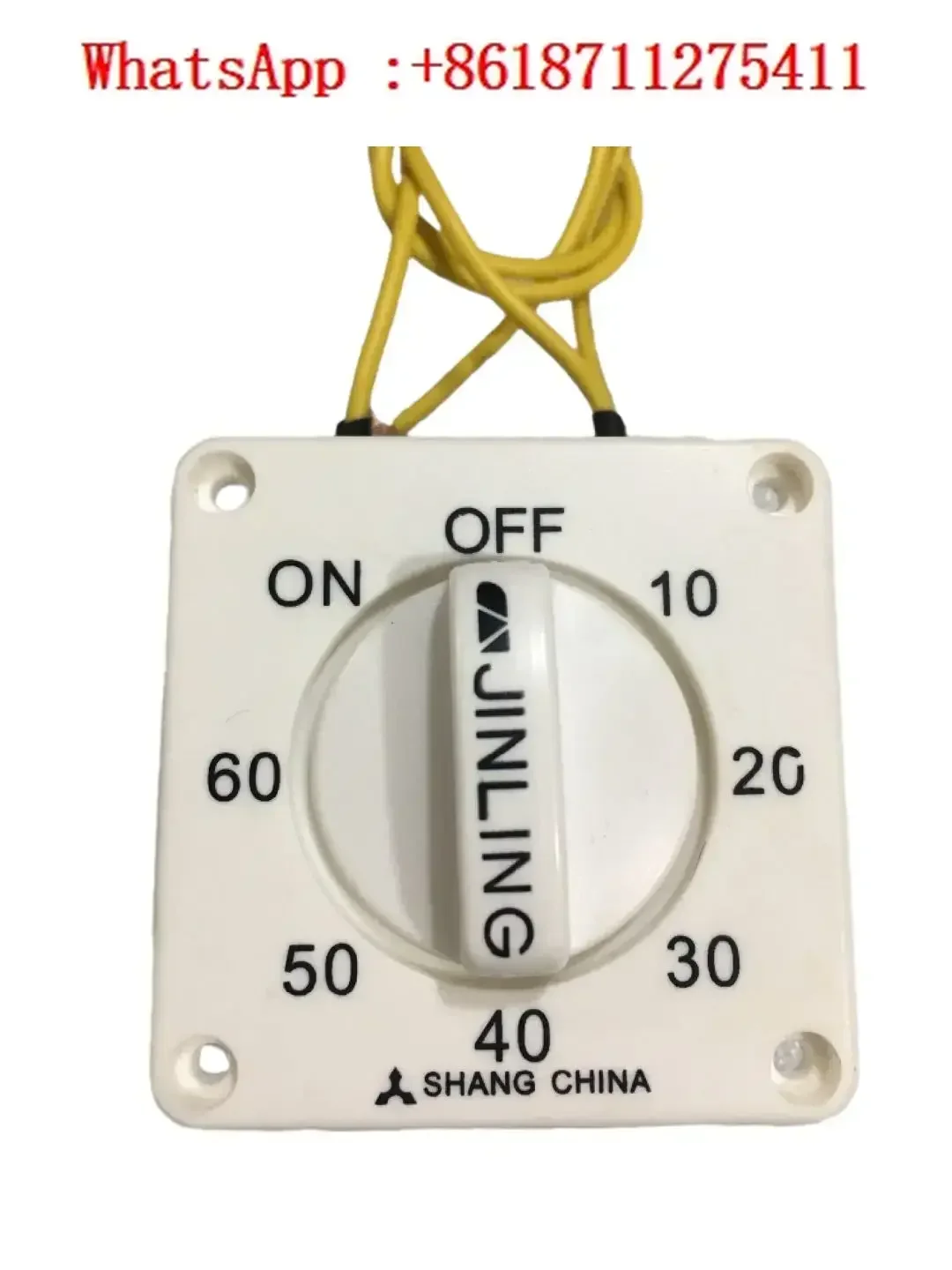 Industrial mechanical timer, 60 minutes, cloth washer, dryer time adjustment, with bell reminder switch