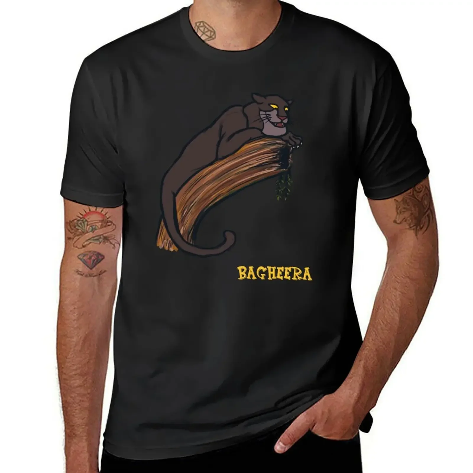 Bagheera the panther T-Shirt vintage t shirts boys whites funny shirt cotton mens white t shirts