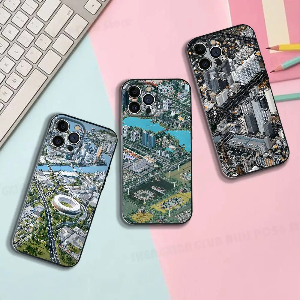 

Skylines City Silicone Phone Case For IPhone 17,16,15,14,13,12 X XS Plus Pro Max SE Shockproof Soft Cover