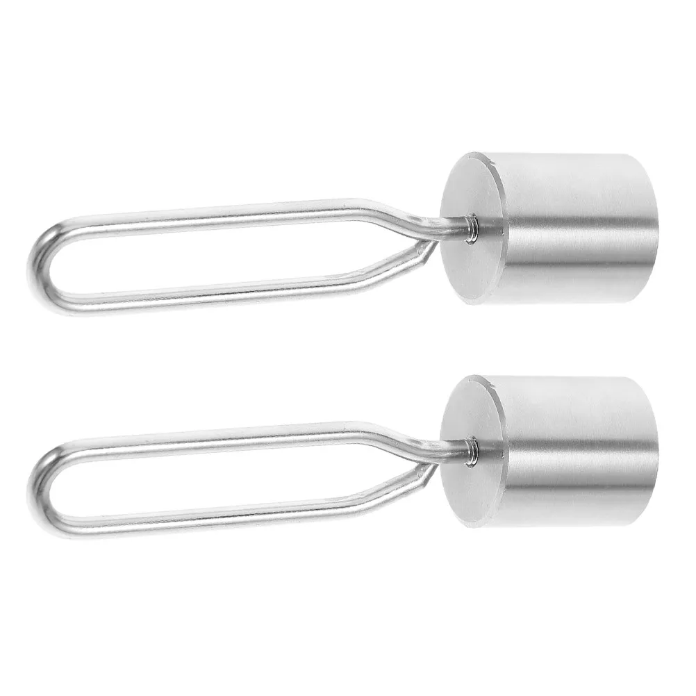 2 Pcs Bbq Stabilizing Weights Counterweight for Rotisserie Spit Rod Accessory Grill