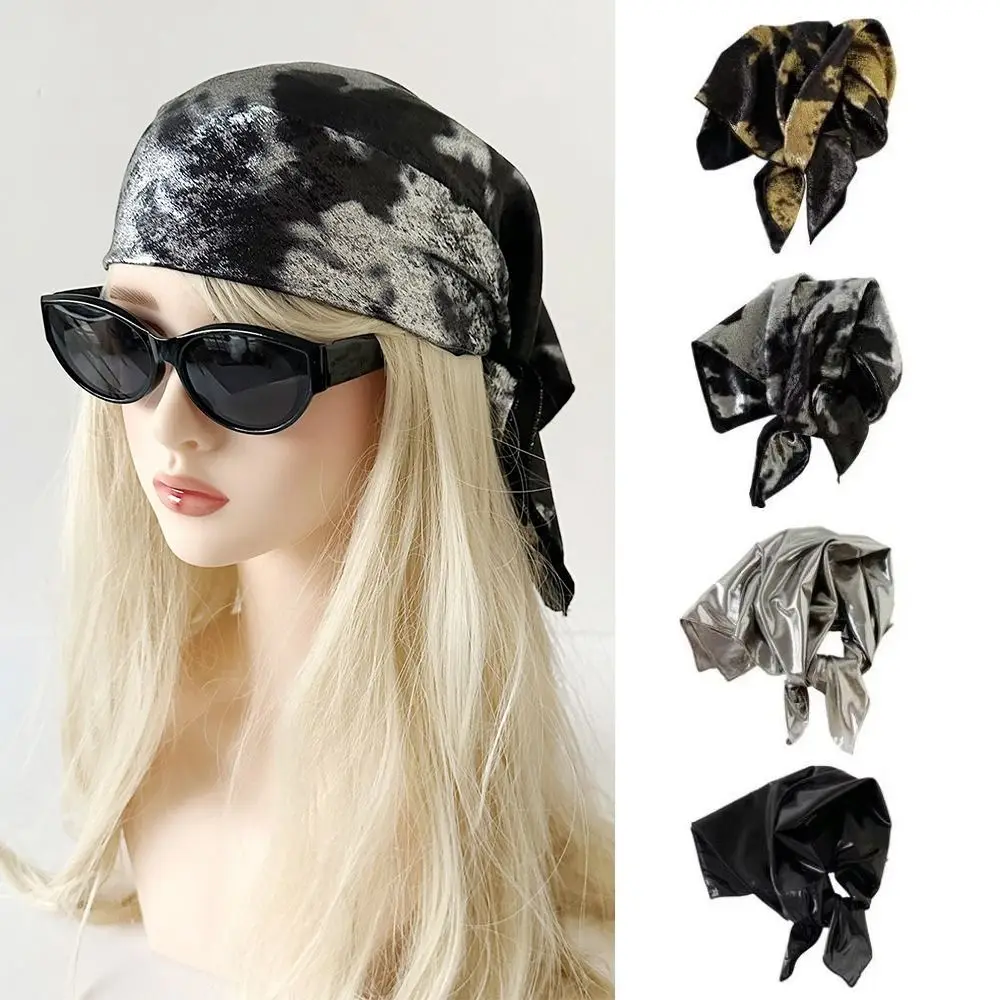 

Ретро-шарф для волос в стиле хип-хоп квадратной формы, мягкая универсальная повязка-платок для волос, дышащая повязка на голову в стиле хип-хоп для повседневного использования