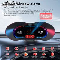 P5 Obd2 Display On-board Computer EOBD HUD Gauge Head Up Display GPS Speedometer Intelligent Inclinometer Slope 4X4 Alarm System