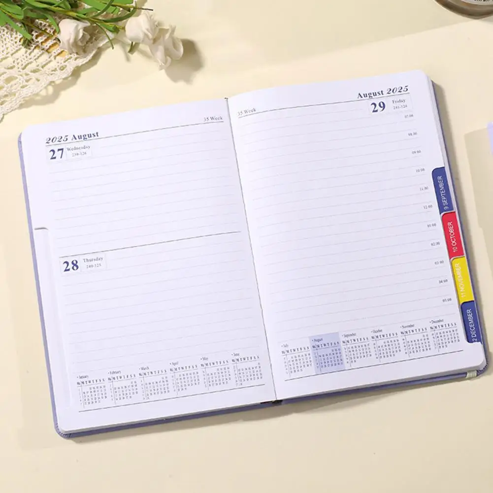 دفتر حلزوني مع ورق سميك لليوميات ، مخطط شهري ، جدول اجتماعات ، مخطط شهري ، مكتب ، لا للكفاءة