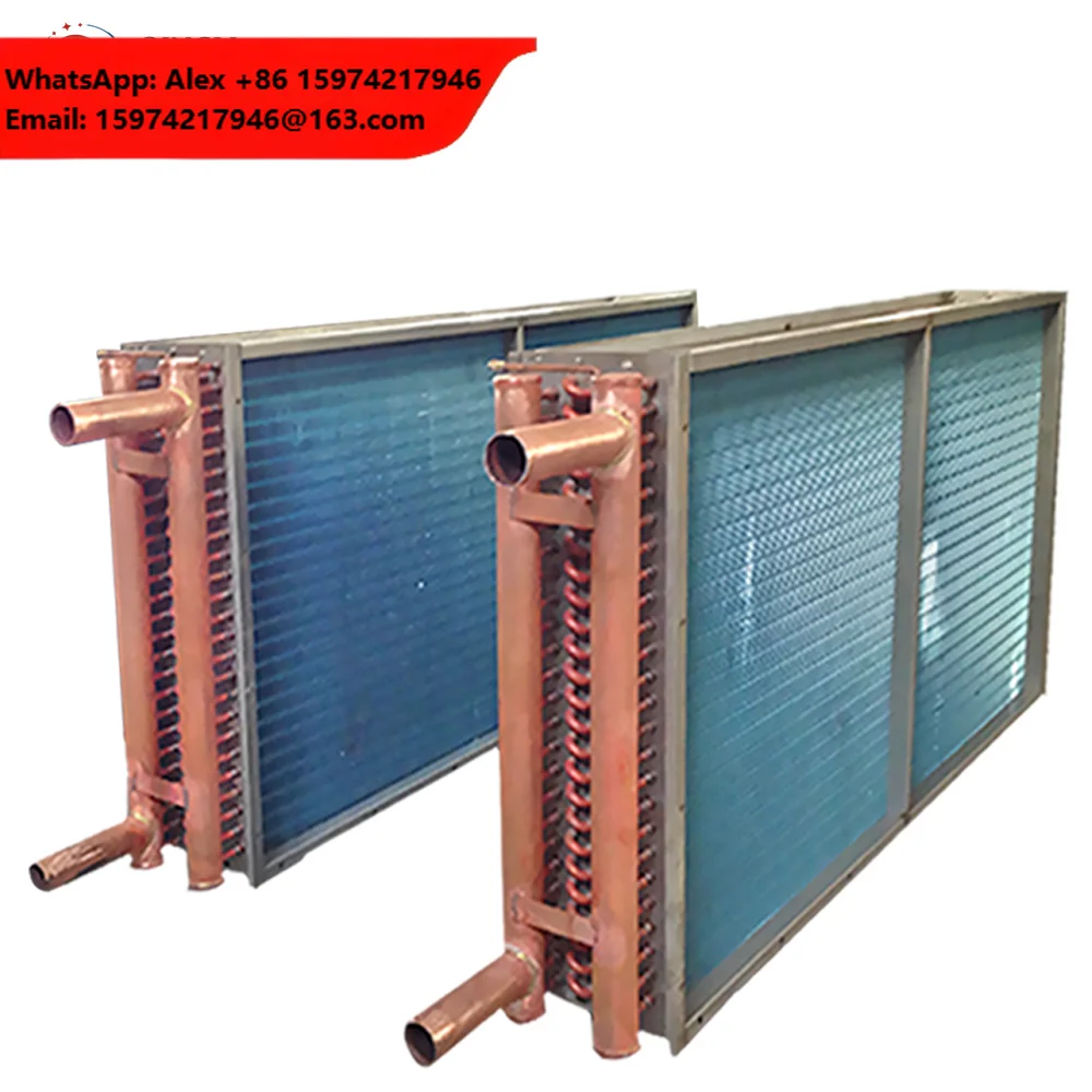 Wholesale Price Copper Finned Tube Coil Water Steam Cooled Condenser