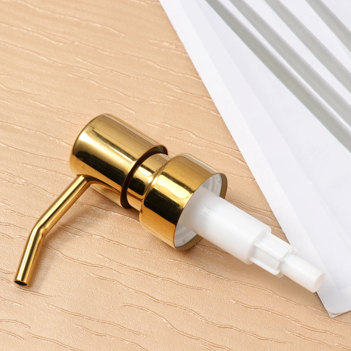 

Rose Gold Soap Dispenser Pump Replacement Practical Lotion Pump Shower Nozzle Bathroom Kitchen Home Use Electroplated