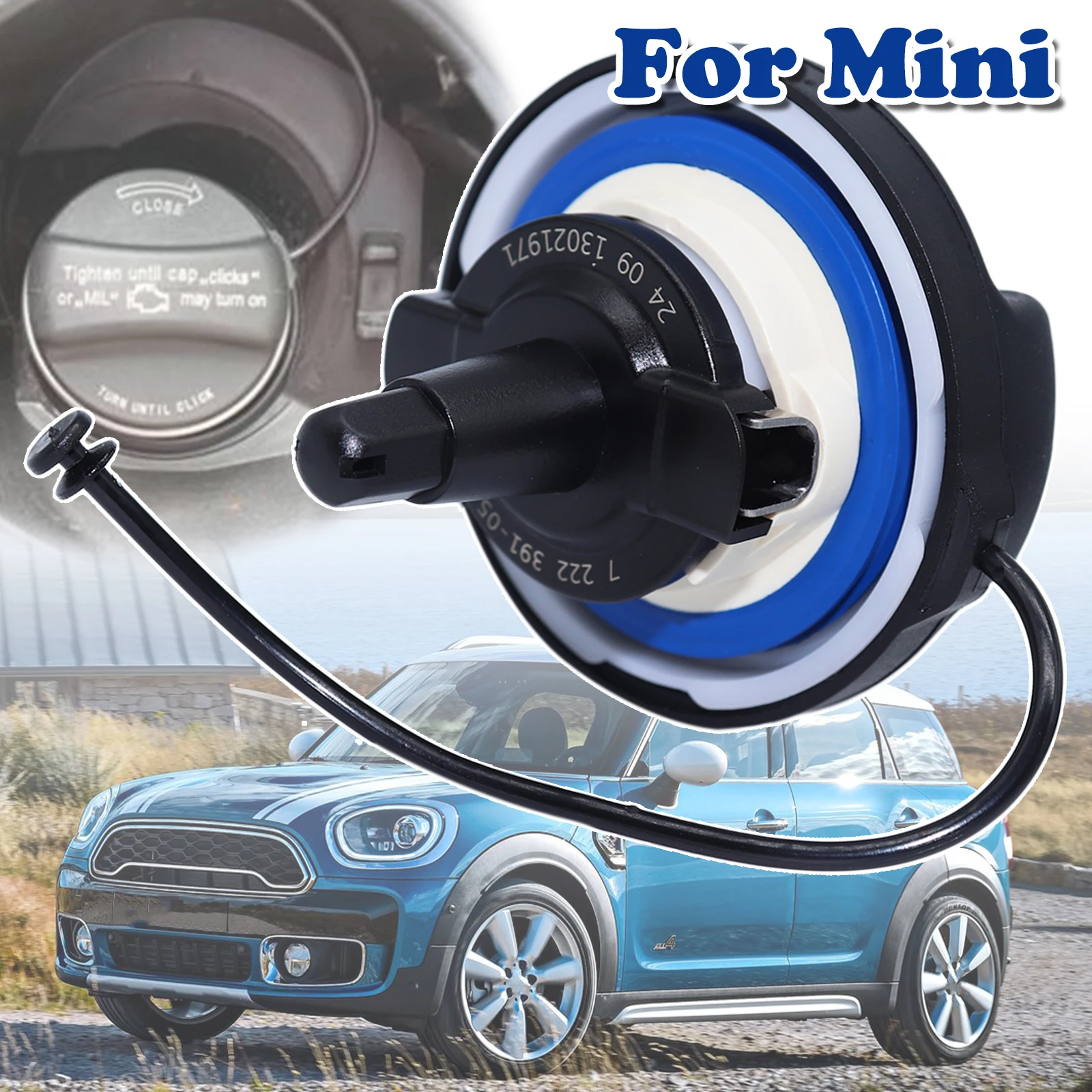 

Fuel Tank Filler Cap For Mini cooper one countryman Petrol Models Plug Cover Mil/Engine Light Gas Evap Leak Leakage Issue Fix