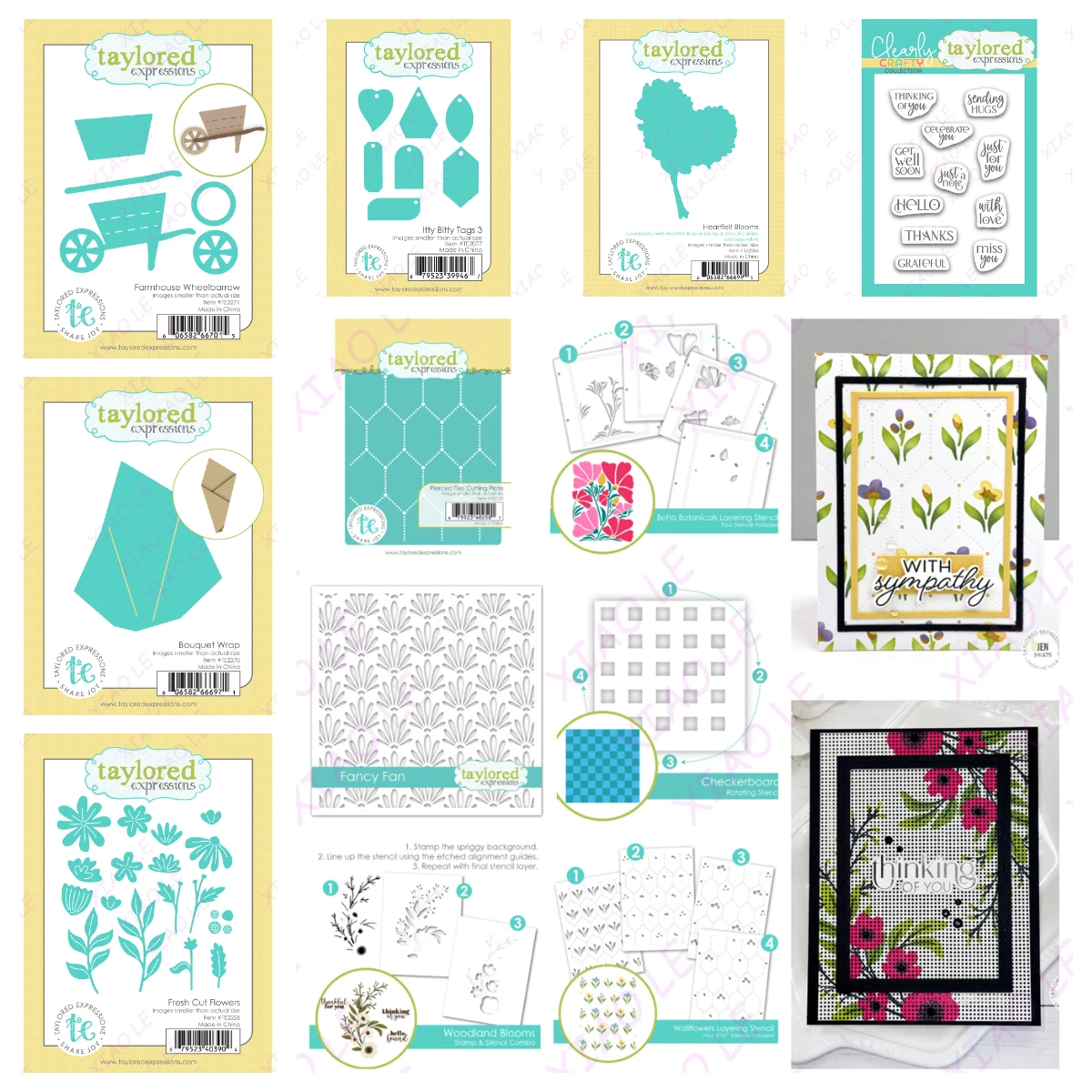 

Flowers Heartfelt Bloom Layering Stencils Metal Cutting Dies Clear Stamps Scrapbook Diary Decoration Embossing Template Diy Card