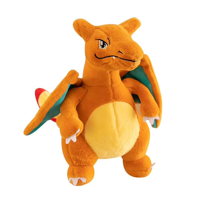 Peluche Kawaii Simpatico drago di fuoco bambola di pezza Morbido coccoloso Regalo di compleanno per bambini Grande cuscino di dinosauro dei cartoni animati per bambini