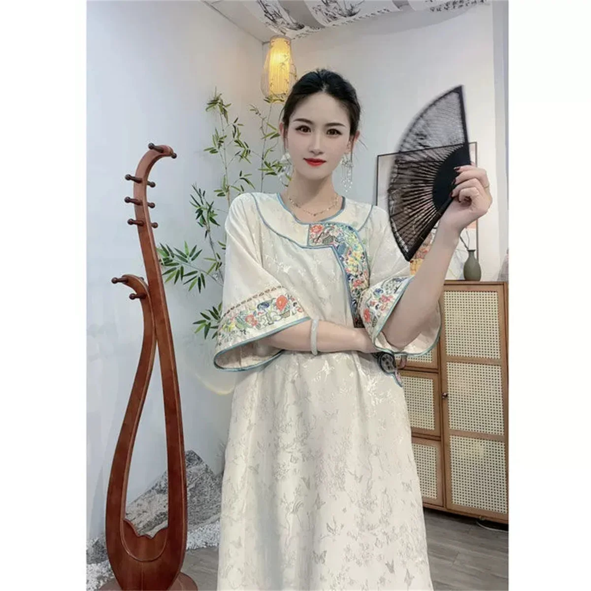 

New temperament slimming dress loose slimming fashion new Chinese style retro dress