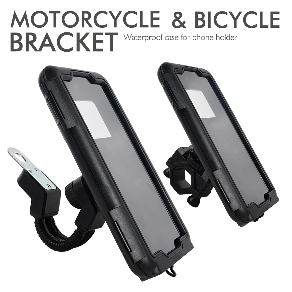 Bicycle Motorcycle Bracket Waterproof Case for Phone Holder Omni-directional Package Silicone Mat Protection