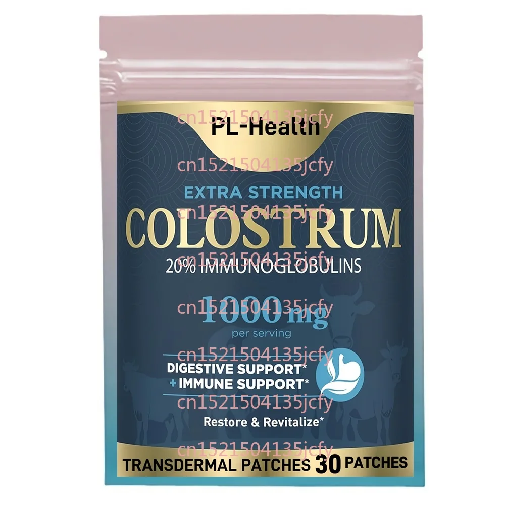 

30 трансдермальных пластырей с молозивом для женщин - для здоровья кишечника, поддержки иммунитета, роста мышц, кожи и волос
