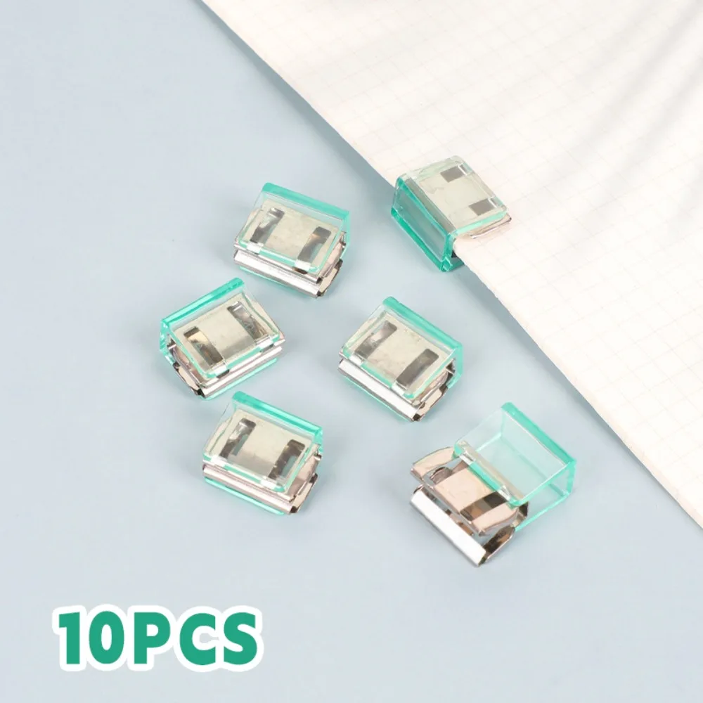 

New Morandi Color Letter Paper Clip Multi-function Plastic Push Clip Transparent Test Paper File Folder Student Stationery