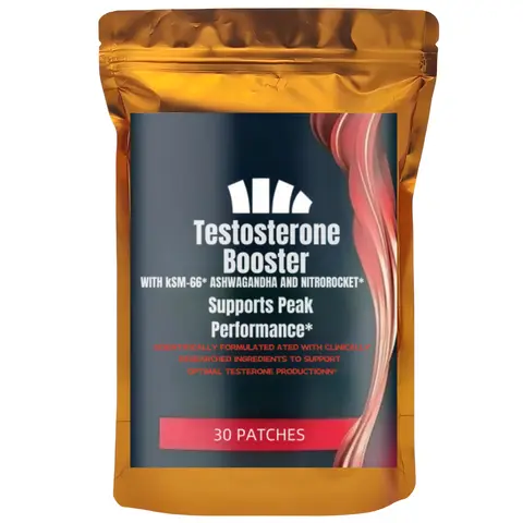 30 Patches Testosterone Booster For Men With Horny Goat Weed, Maca Root Transdermal Patches Energy Stamina Strength