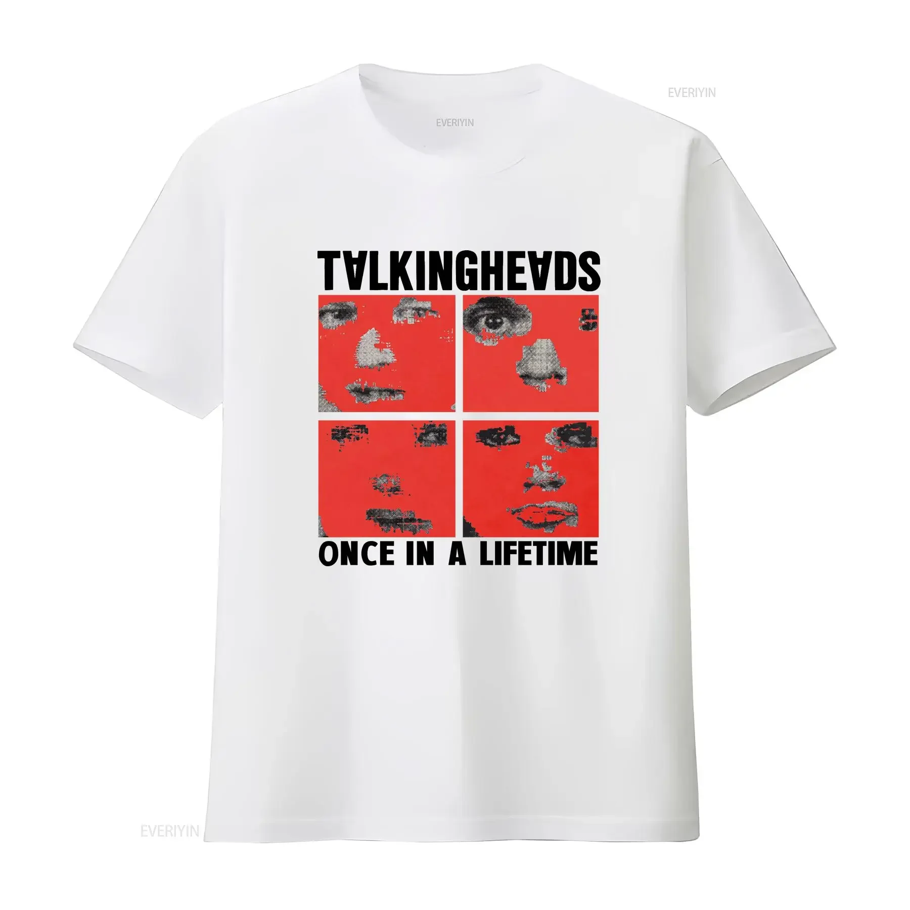

Talking Heads One In A Life Time Music Punk Rock Retro Cool Футболка P1718 винтажная стираная дизайнерская одежда Универсальная графика