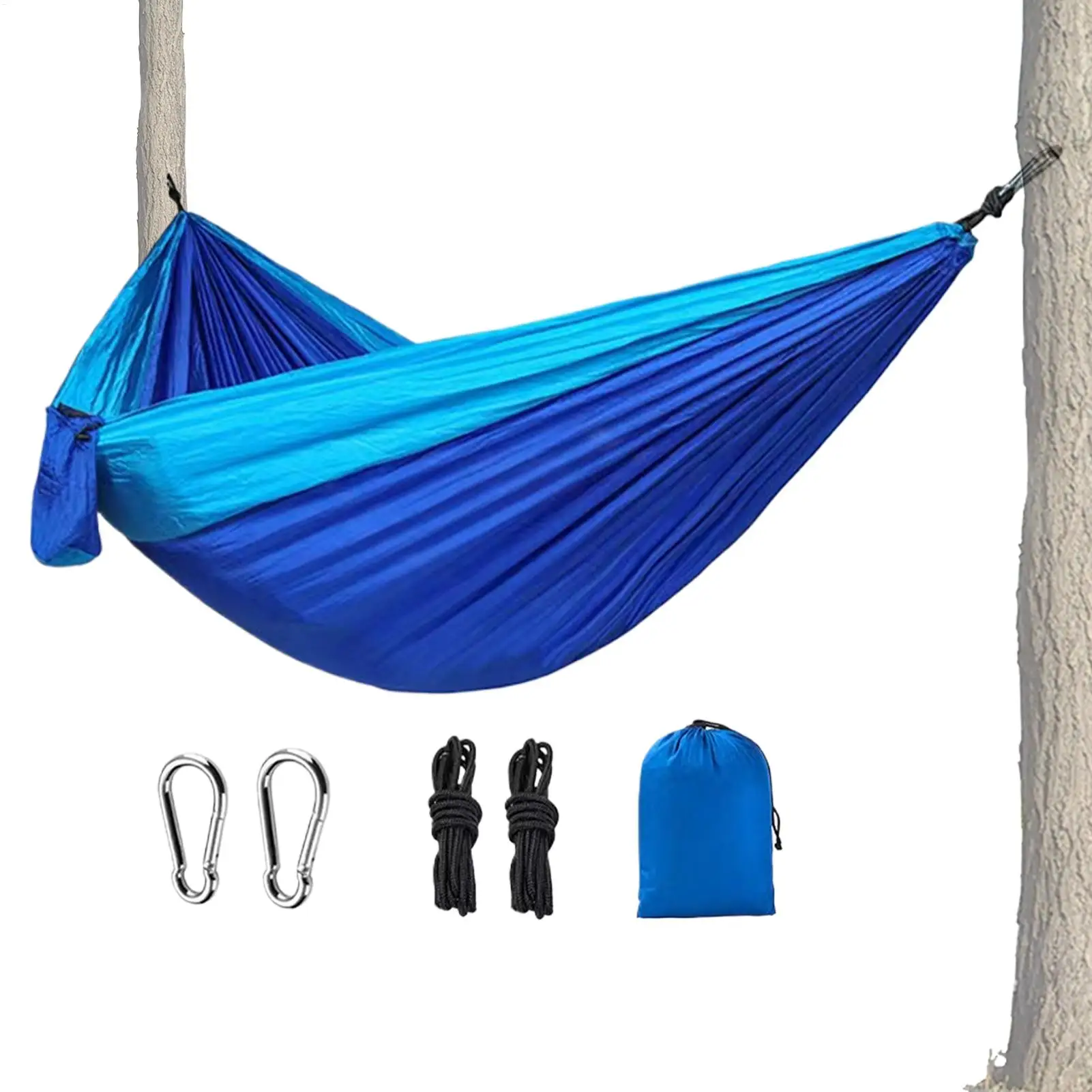 

Portable Hammock Portable Nylon Backpacking Camping Hammocks Nylon Lightweight Hiking Gear Double Chair Swing Bed For Travel