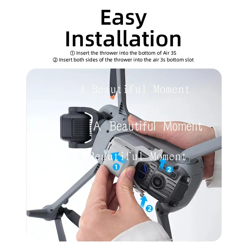 For DJI Air 3s Drone Accessories Thrower Payload Dropper Transport Device for Fishing Wedding Airdrops Transport System