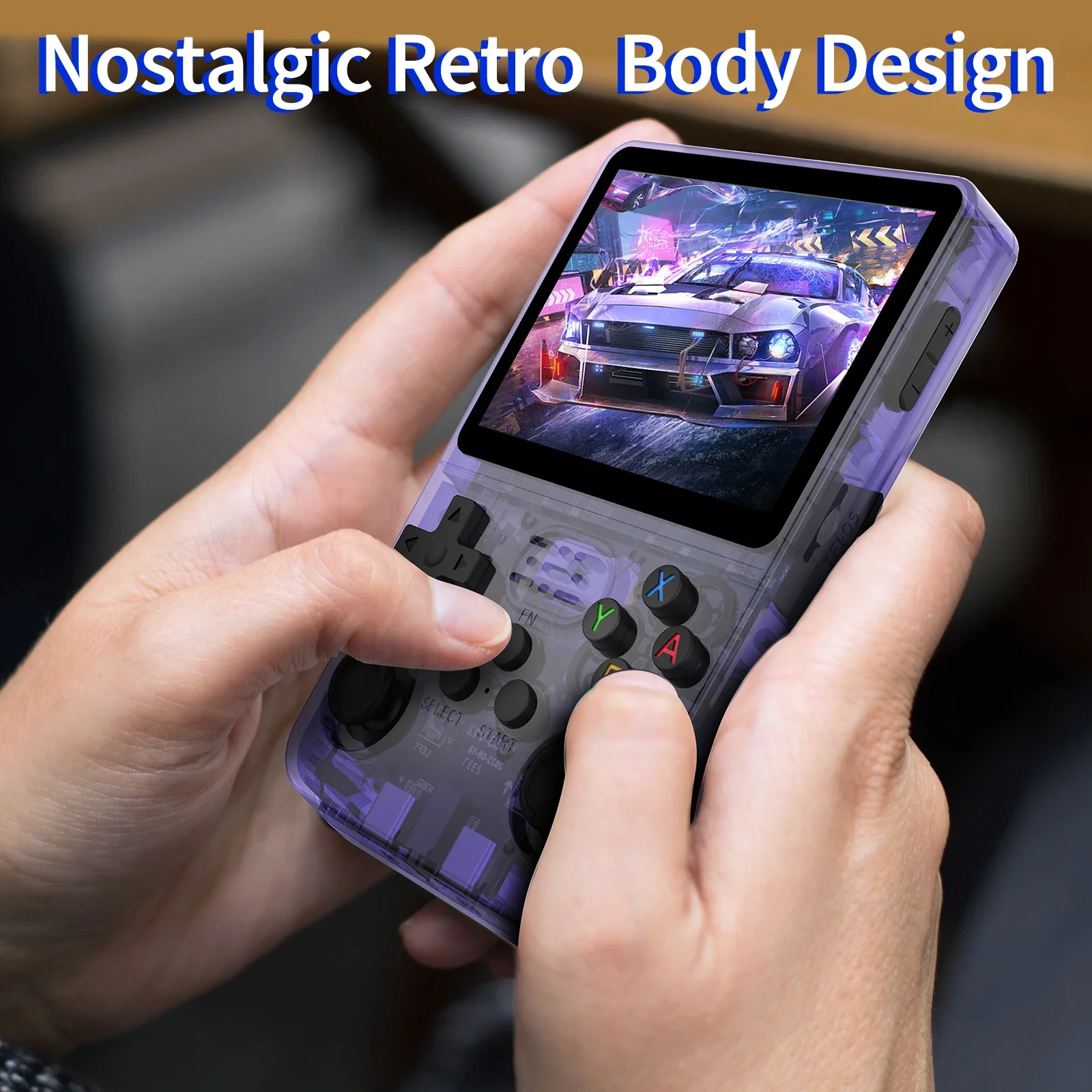 Open Source R36S Handheld Game Console 3.5 Inch 640*480 IPS OCA Screen RK3326 Chip 64G 128G 3200mAh Portable Pocket Game Player