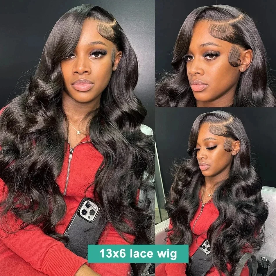 30 32 Inch Body Wave Lace Front Wigs 13x4 Hd Transparent Lace Frontal Human Hair Wig PrePlucked for woman