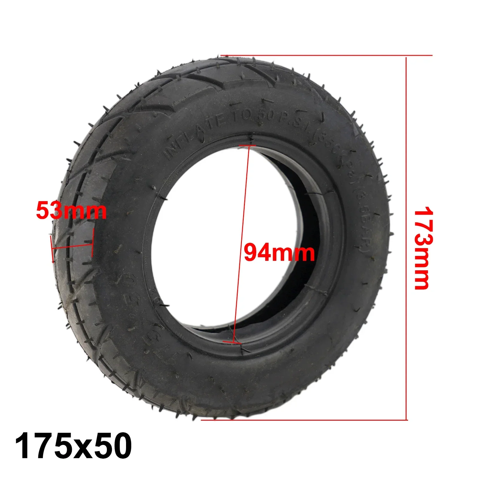 7Inch Electric Scooter Tires Electric Scooter 7x2 Inner Tube Outer Tire 175x50 Wheelchair Stroller Tire Rubber Tyre