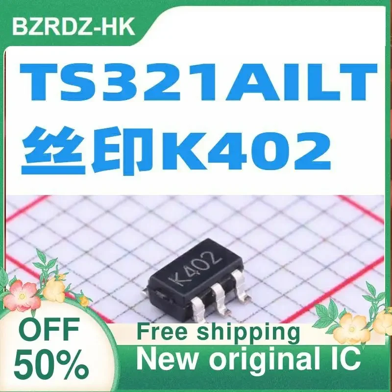 30PCS TS321AILT K402 SOT23-5 New Original IC