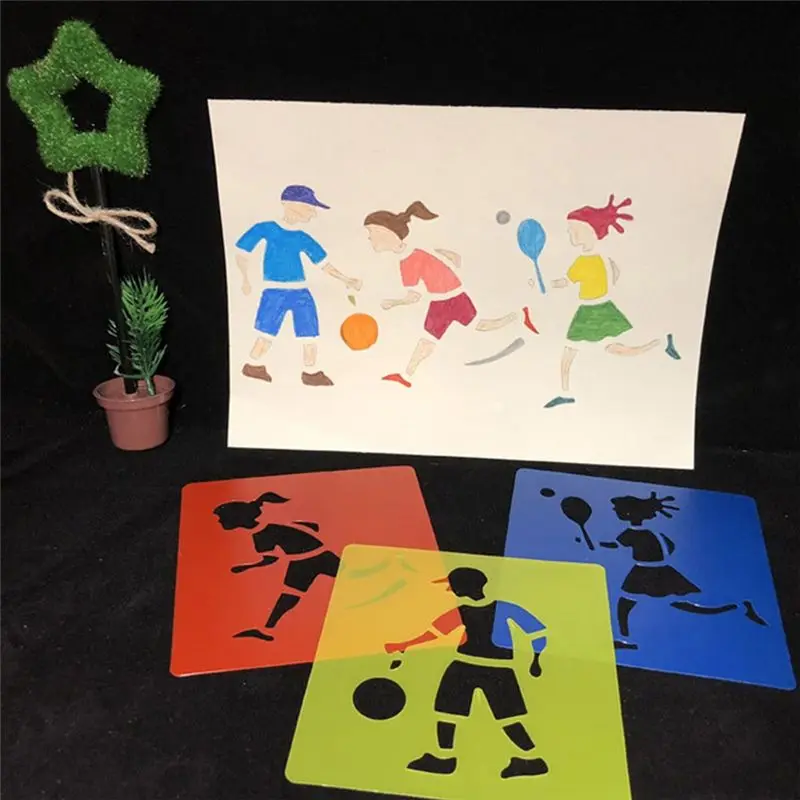 ^Arrival 108PCS Spring Drawing Stencils For Kids Sidewalk Chalk Stencils Painting Outside Large For Kids Toddlers Preschool - view 6