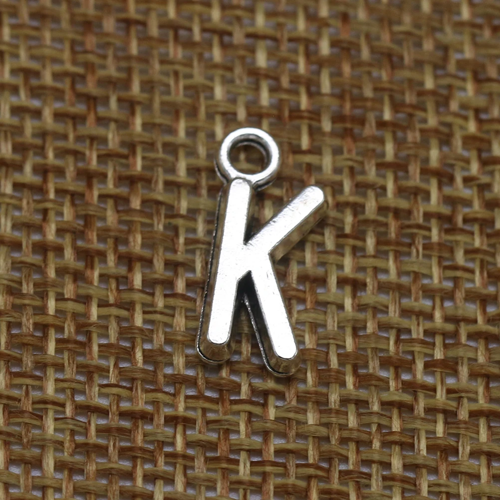 

50pcs English Alphabet Charms Diy Jewelry Making Accessories Necklace Bracelet Dangle Keychain Anklet Decor