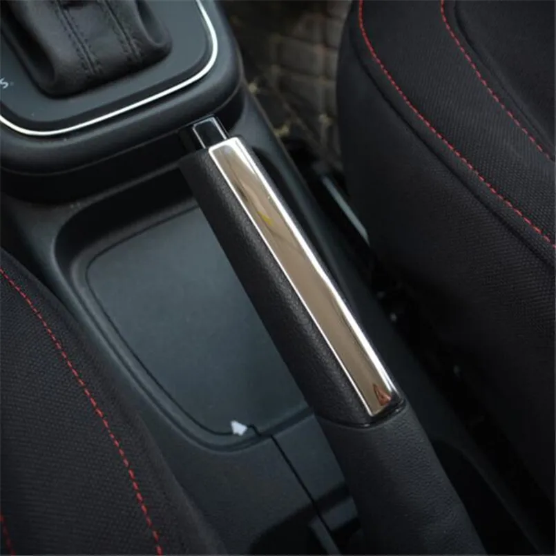 Stylizacja samochodu ze stali nierdzewnej zmodyfikowana dekoracyjna osłona hamulca ręcznego etui z naklejkami dla Volkswagen vw POLO 2011-2017