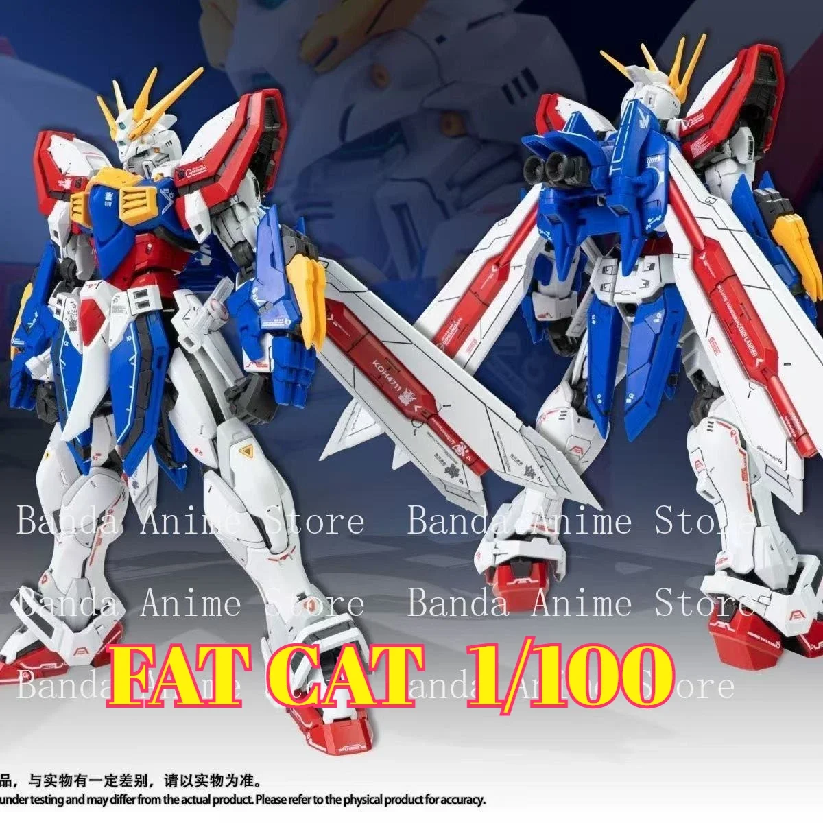 FAT CAT Model God Gundam RG-37 Assembly Model Kit 1/100 Scale Special RG 1/144 2.0 Enlarged Version Action Figure Plastic Model