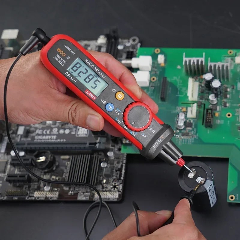 UNI-T UT118C Pen-Type Meter Digital 600V DC AC Voltmeter True RMS Frequency Meter NCV Capacitance Resistance Test