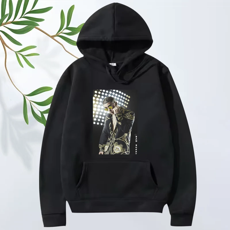 

Bad Bunny fashion funny graphics hoodie men women vintage cool loose Long sleeve Sweatshirt with print oversized hoodie unisex