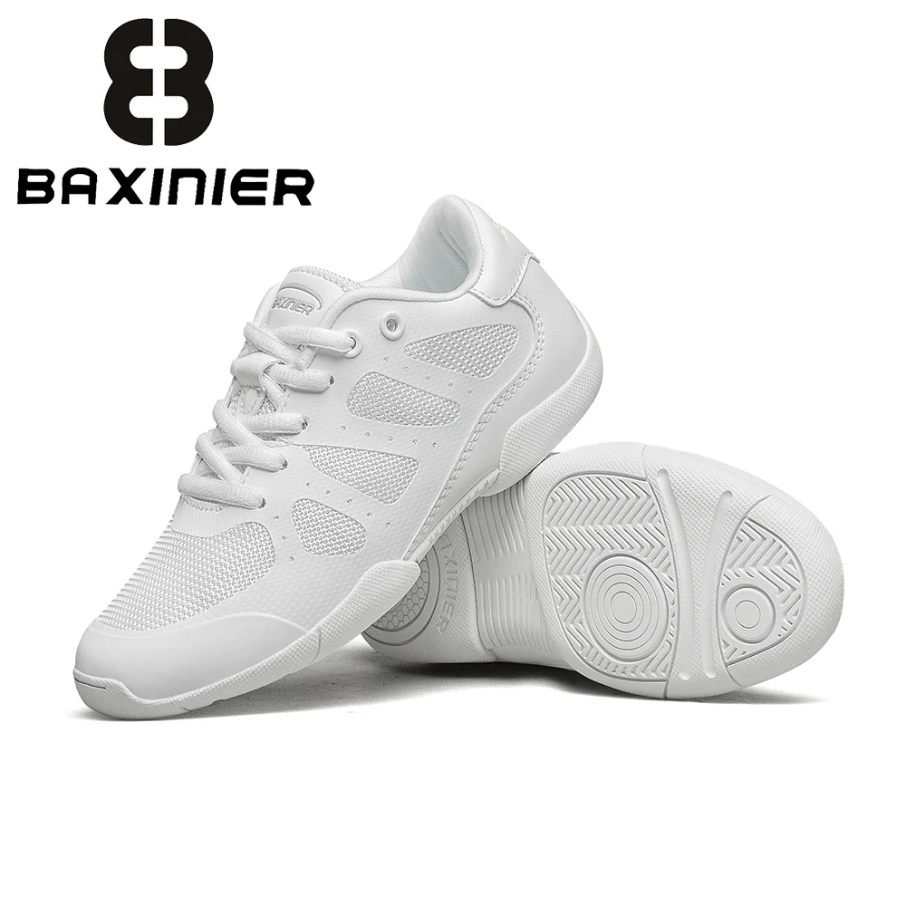 BAXINIER Misses Ivory Rhythm Kicks Ultralight Child Sidestep Drills Shoes Teen Showdown Cushioned Pliable Grip