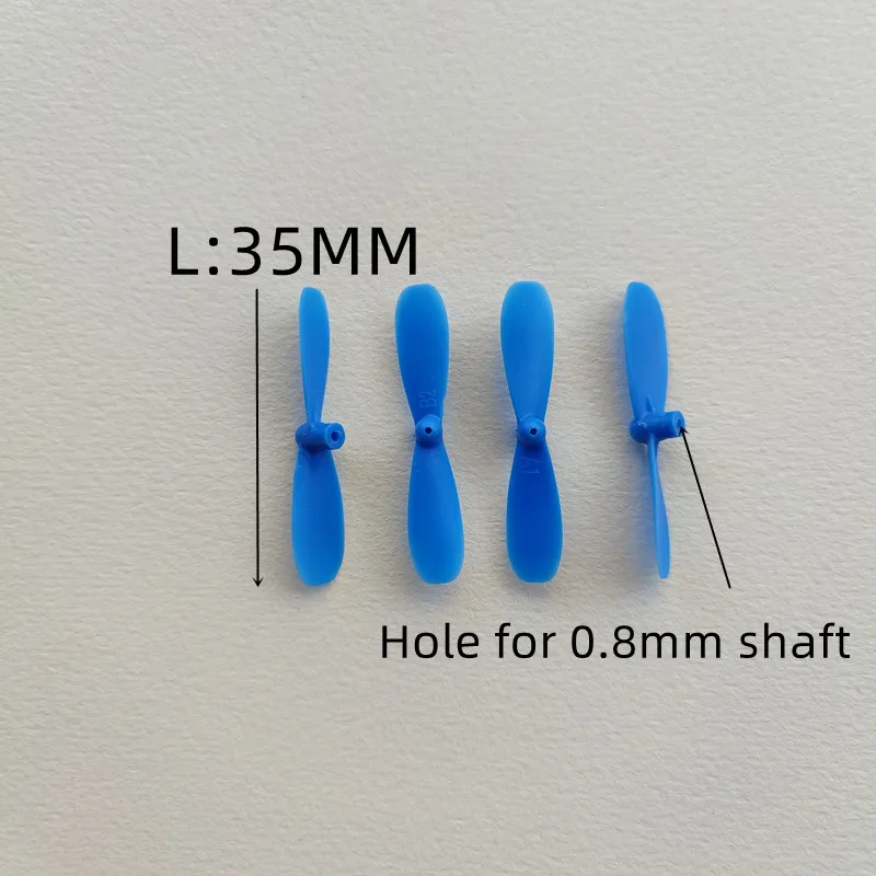 35mm 2-Blade Mirco Props PC Propeller 0.8mm for RC mini Drones Quadcopter 615 Motors